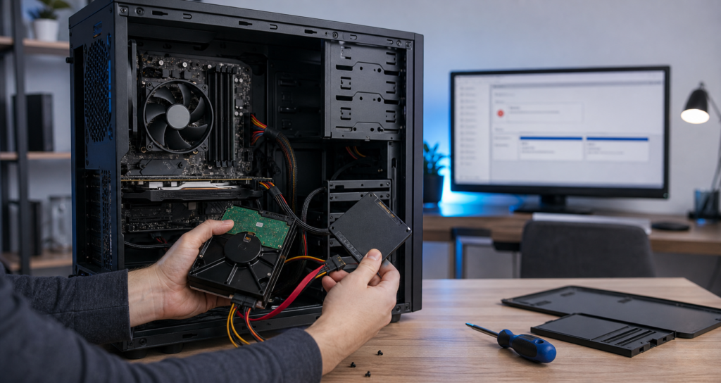 Компьютер не видит жёсткий диск или SSD — диагностика накопителя