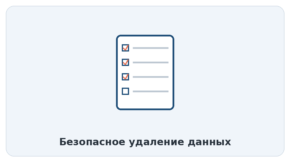 Безопасное удаление данных