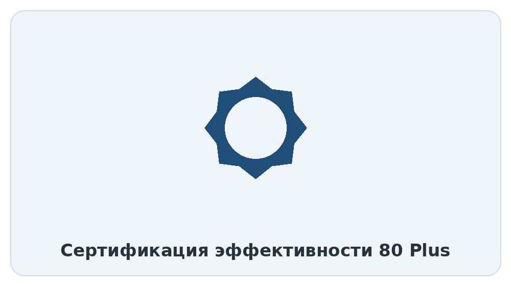 Сертификация эффективности 80 Plus