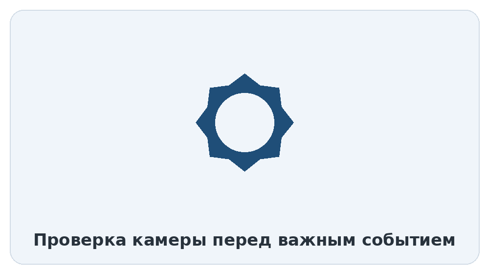 Проверка веб-камеры перед созвоном или стримом