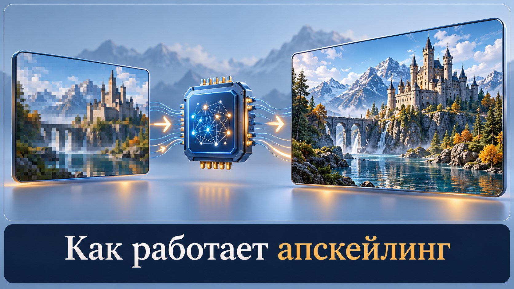 Восстановление изображения из низкого разрешения с помощью апскейлинга